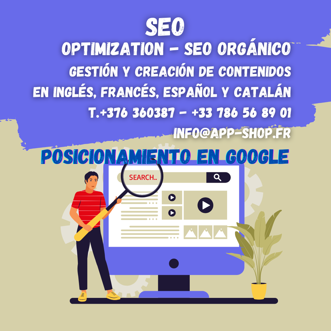 EXPERTS en MARKETING DE CONTINGUTS ANDORRA, ESPANYA I FRANÇA. OFERIM MÉS VISIBILITAT, MÉS CLIENTS, MÉS CREIXEMENT No es tracta només de “ser-hi”, sinó de posicionar-se com cal.💡✨ 🚀📲 

El teu negoci no és com els altres. El teu màrqueting, tampoc hauria de ser-ho.

🔗 Contacta amb nosaltres i transforma positivament el teu posicionament digital: 📞 +376 360 387 / 📞 +33 786 568 901 info@app-shop.fr 

A MARKETING DE CONTINGUTS ANDORRA, combinem SEO, desenvolupament web i estratègia multicanal per arribar a més del 90% dels usuaris d’internet. 🔎 Si el teu client busca a Google, nosaltres et fem aparèixer. Si consulta aplicacions, t'hi troba. Si vol comparar, que sigui amb tu al capdamunt del rànquing. 📊 Tenim més de 300 clients posicionats a Google... i ara també a les IA. 📣 Més de 120.000 seguidors podran veure les teves publicacions a Instagram o Facebook.

💡 No hi ha miracles, hi ha estratègies clares i amb fonament: ✅ +300% més de tràfic ✅ Estadístiques en temps real ✅ Eines professionals, resultats tangibles

🧩 Però aquí ve el punt clau... Si continues provant coses a l’atzar, l’únic resultat segur és que continuaràs perdent diners.

Freelancers, agències, “experts en tot”... 📌 Tots et venen fum i una part, noves agències digitals sense cap experiència amb ofertes molt ben dissenyades, capten al client i el cremen, no tenen cap coneixement ni experiència, només un bon curs, però ningú et dona el puzle complet. 👉 Et venen anuncis (ADS), però sense estratègia ni cap coneixement. 👉 Et venen una web, però sense cap trànsit. 

👉 Nosaltres et gestionem les xarxes socials, a més compartim amb tu els nostres 120.000 seguidors, només a LinkedIn 12.000, a Instagram 35.000 o a Tiktok 45.000; nosaltres no som els millors, però treballem de veritat en benefici del teu negoci. Ah!, i nosaltres donem REFERÈNCIES de les Xarxes que gestionem i dels WordPress QUE HEM POSICIONAT. 

Els altres sense cap pla, en temes de Restaurant i Hotels només saben fer bones fotos, ni les estratègies ni la captació de cients reals. A ells els és igual, vostè veu un Instagram molt bonic; així i tot, no funciona, amb faltes d’ortografia i sense contestar els missatges o les sol·licituds de clients, parlo per experiència.

Nosaltres no et venem fum. T’oferim un equip professional integral per crear els teus continguts amb qualitat: des de vídeos i textos, fins a estratègies de copywriting avançades. 🎯 Som els millors en creació de textos, i t’oferim un pla real amb resultats mesurables.

📍 El teu negoci no és com els altres. El teu màrqueting, tampoc hauria de ser-ho.

🔗 Contacta amb nosaltres i transforma positivament el teu posicionament digital: 📞 +376 360 387 / 📞 +33 786 568 901 info@app-shop.fr 

🎯 #AgenciaSEOAndorra #SeoProfessionals #WordPressExperts #WebDesignAndorra #PosicionamentSEO #SEOenAndorra #MarketingDeContinguts #SeoParaEmpresas #VisibilidadOnline #BrandingAndorra #AgenciaDigitalAndorra #WebCreativa #ContingutsProfessionals #SeoLocalAndorra #SeoMulticanal #AgenciaWordPressAndorra #SeoEspecialitzat #DissenyWebResponsive #MilloraElTeuSEO #SEOBranding #EstrategiaOmnicanal #ContingutsSEO #AgenciaOnlineAndorra #CopywritingQueConverteix #ResultatsReals 📊📸💼

Alguns dels nostres clients:

BORDA XIXERELLA

RESTAURANT LA SANGRIA GRILL

RESTAURANT ANDREA

KRAM ANDORRA

KAMVIUM GASTROBAR

PLAT’IN GOURMET

L’ERA D’EN JAUME

TAVERNA CAL ROKA

Tenim clients a Barcelona, Sant Cugat, Sabadell i a l’Hospitalet.

Tenim clients a Pamiers, Tarascó, Foix i Toulouse.

https://marquetingdecontinguts.com/ 

https://marketing-de-contenidos.com/ 

https://bikefriendly.eu/ 

https://costadoradaimmobilier.com/ 

https://real-estate-barcelona.com/ 